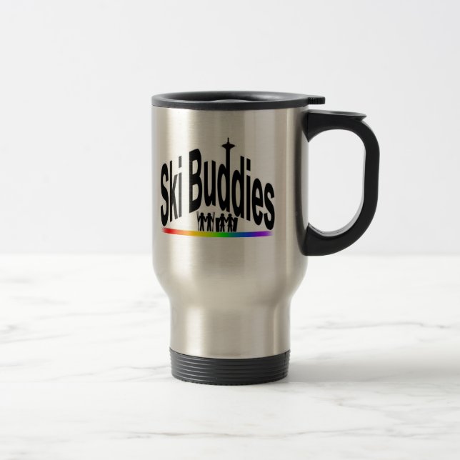 Ski-Freund-Reise-Tasse Reisebecher (Rechts)