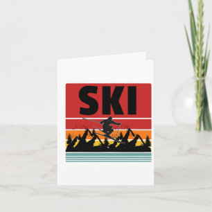 Ski Funny Skier Cooler Snowboarder Skifahren M Karte