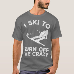 Ski Geschenk Vintages Hemd für einen Abstieg T-Shirt