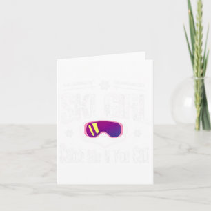 Ski Girl fängt mich, wenn du kannst Karte