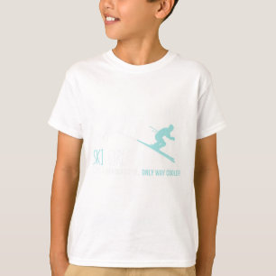 Ski Girl wie ein normales Girl Funny Niedlich Wint T-Shirt