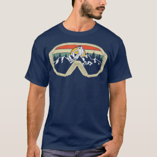 Ski Goggles Berg Schnee Skifahren Ristorante Winte T-Shirt