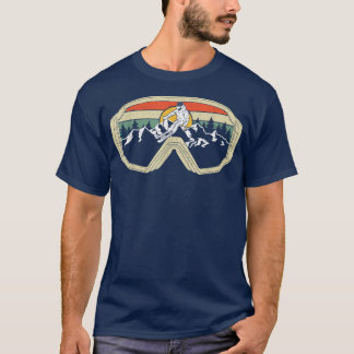 Ski Goggles Berg Schnee Skifahren Ristorante Winte T-Shirt