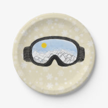 Ski Goggles Bergblick Schneeflocken abseits von We