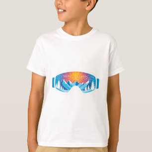 Ski Goggles Kunst, Dichtung und Musik Minimalistis T-Shirt