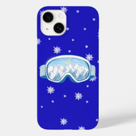 Ski Goggles Snowflake Tanz Case-Mate iPhone 14 Hülle