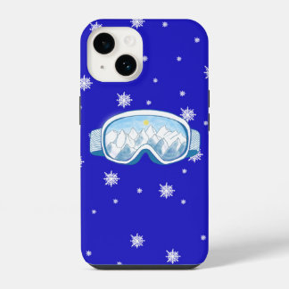 Ski Goggles Snowflake Tanz iPhone 14 Hülle