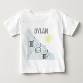 Ski-Gondel Personnalised Baby T-shirt