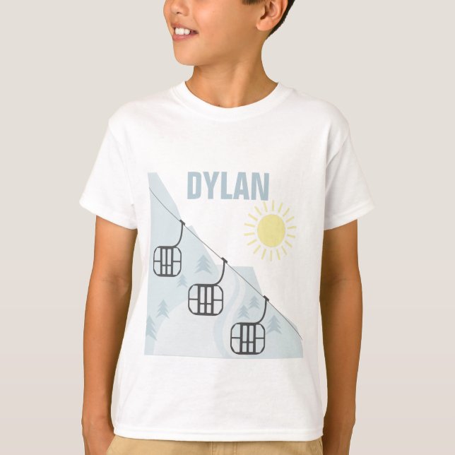 Ski-Gondeln Personnalised T-Shirt (Vorderseite)