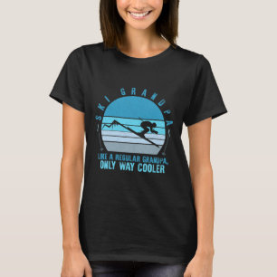 Ski Grandpa Skier Skipass Bellinzona T-Shirt