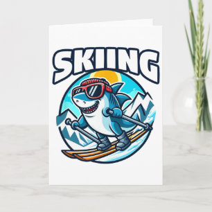 Ski Hai Sport Skifahrer Karte