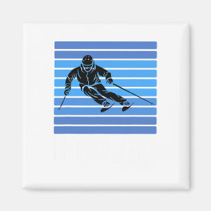 Ski Haku Japan Wintersport Vintag Retro Skifahren Magnet