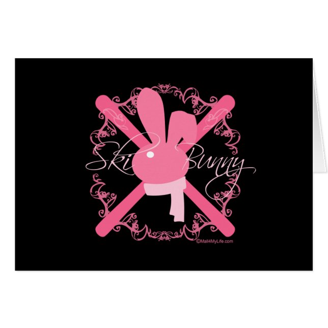 Ski-Häschen (Vorderseite (Horizontal))