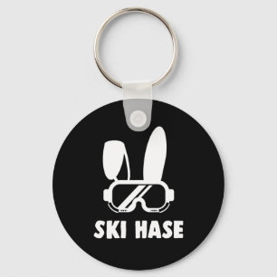 Ski Hase Skiing Cool Winter Sports Gift Schlüsselanhänger