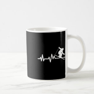 Ski Herzschlag Skifahren Skifahrer Kaffeetasse