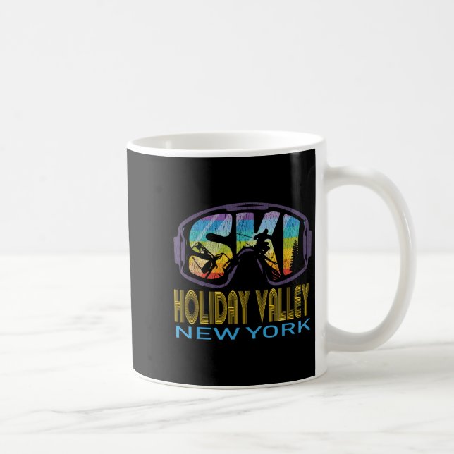 Ski Holiday Valley New York Skiurlaub Kaffeetasse (Rechts)