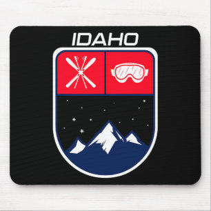 Ski Idaho Berg Skifahren Trail Skifahrer Brille St Mousepad