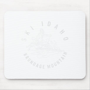 Ski Idaho Brundage Bergsee-Zauber Skifahren Snowbo Mousepad