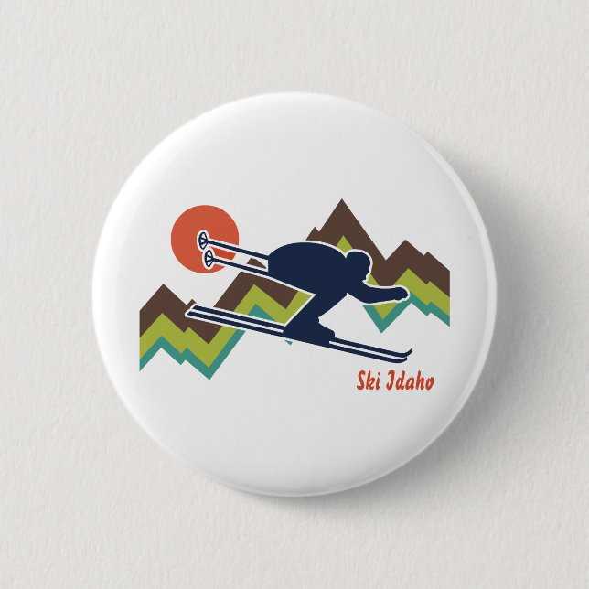 Ski Idaho Button (Vorderseite)