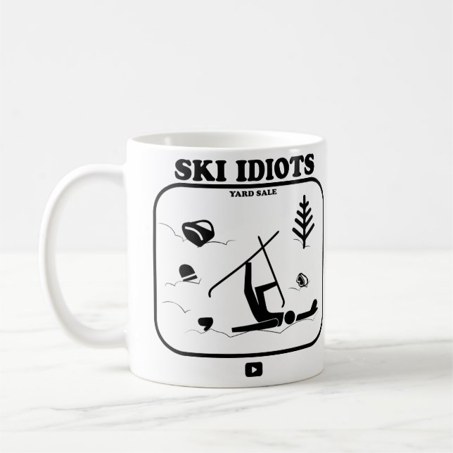 Ski Idioten Coffee Tasse (Links)