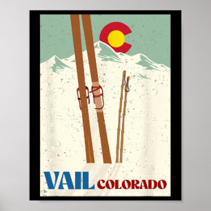 Ski In Vail Colorado Rocky Mountains Skifahren Url Poster