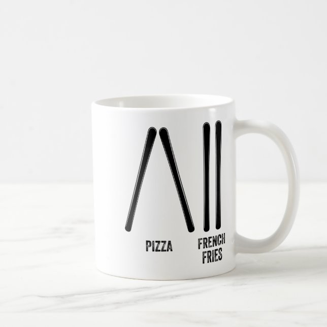 Ski instructor pizza &amp; french fries how to kaffeetasse (Rechts)