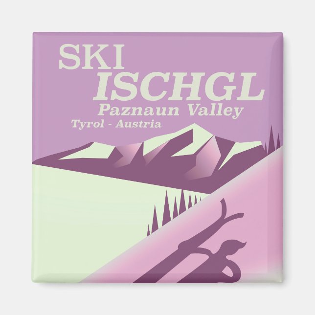 Ski Ischgl, Paznaun Tal Tirol Magnet (Vorne)