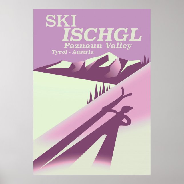 Ski Ischgl, Paznaun Tal Tirol Poster (Vorne)