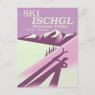 Ski Ischgl, Paznaun Tal Tirol Postkarte