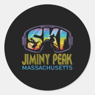 Ski Jiminy Peak Machusetts Skiurlaub Runder Aufkleber