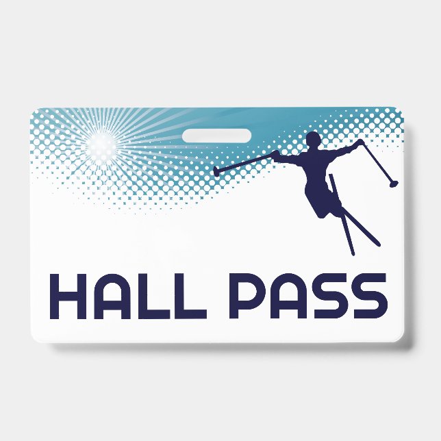 Ski Jump Lehrer Hall Pass Ausweis (Vorderseite)
