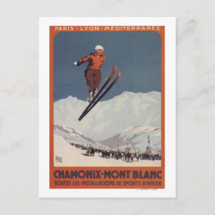Ski Jump - PLM olympisches Promo Poster Postkarte
