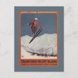 Ski Jump - PLM olympisches Promo Poster Postkarte