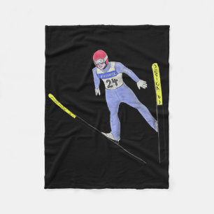 Ski Jumper Nordic Color Winter Sports Fleecedecke