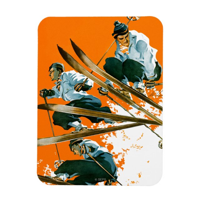 Ski Jumpers von Ski Weld Magnet (Vertikal)