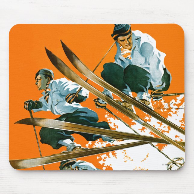 Ski Jumpers von Ski Weld Mousepad (Vorne)