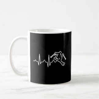 Ski Jumping Funny Heartbeat Hoodie Ski Skigebiet Kaffeetasse