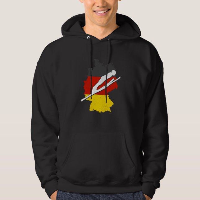 ski jumping germany ski flying winter sports ski j hoodie (Vorderseite)