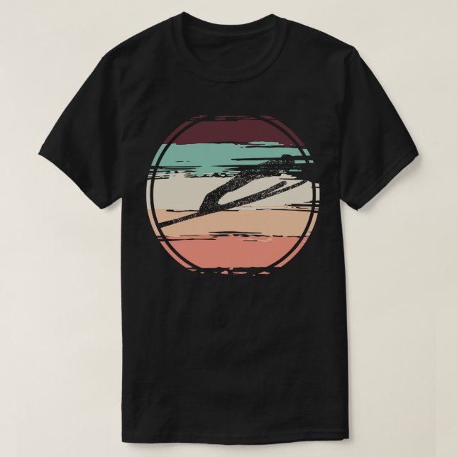 Ski Jumping Retro T-Shirt (Design vorne)