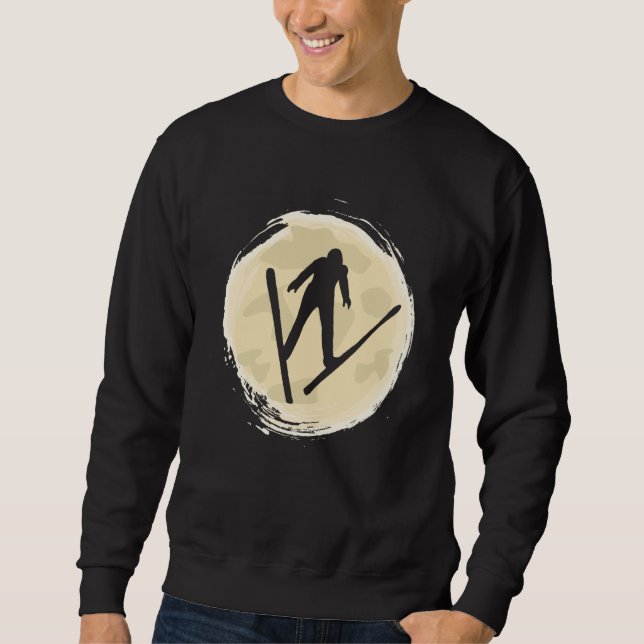 ski jumping ski flying ski vacation winter sports  sweatshirt (Vorderseite)