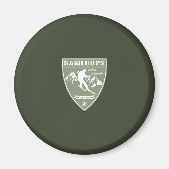 Ski Kamloops British Columbia Magnet (Vorne)