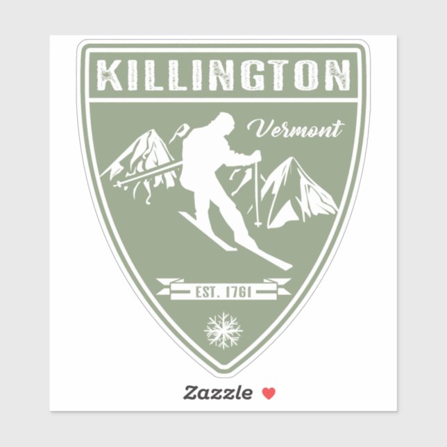 Ski Killington Vermont Aufkleber (Blatt)