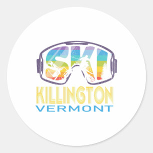 Ski Killington Vermont Skiurlaub Runder Aufkleber