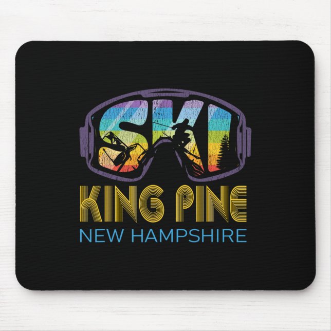 Ski King Pine New Hampshire Skiurlaub  Mousepad (Vorne)