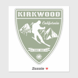 Ski Kirkwood California Aufkleber