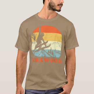 Ski Kirkwood, Kalifornien, Vintager Retro-Schneesk T-Shirt