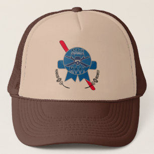 Ski kool Pabst Fernlastfahrerkappe blauen Bandes Truckerkappe
