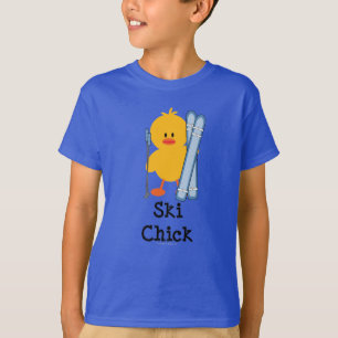 Ski-Küken scherzt Bio T-Shirt