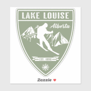 Ski Lake Louise Alberta Aufkleber