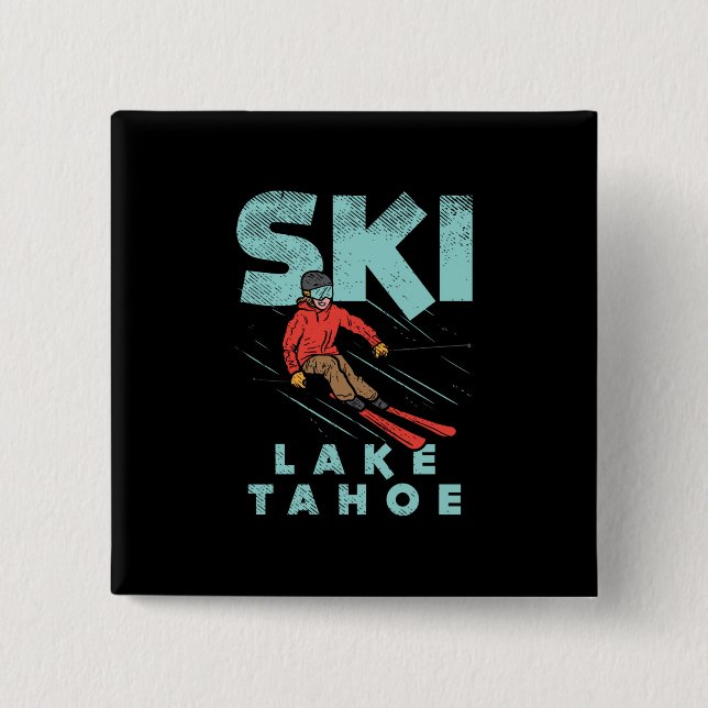 Ski Lake Tahoe Button (Vorderseite)